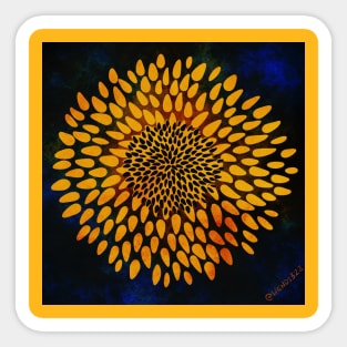 Sunflower and seeds Sticker